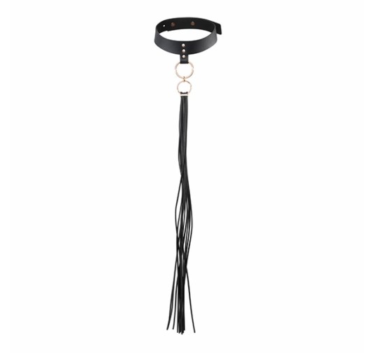 Obroża - Bijoux Indiscrets Maze Tassel Choker Black